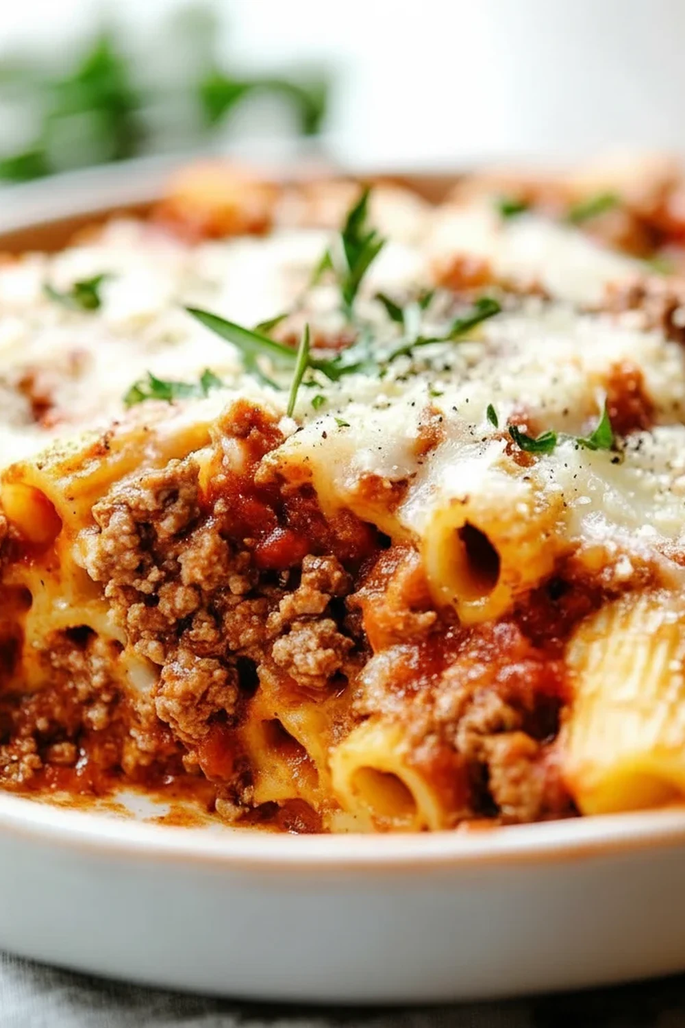 Baked Ziti Ground Beef Recipe