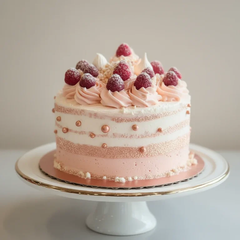 Rose Gold Cake Recipe Elegant Dessert