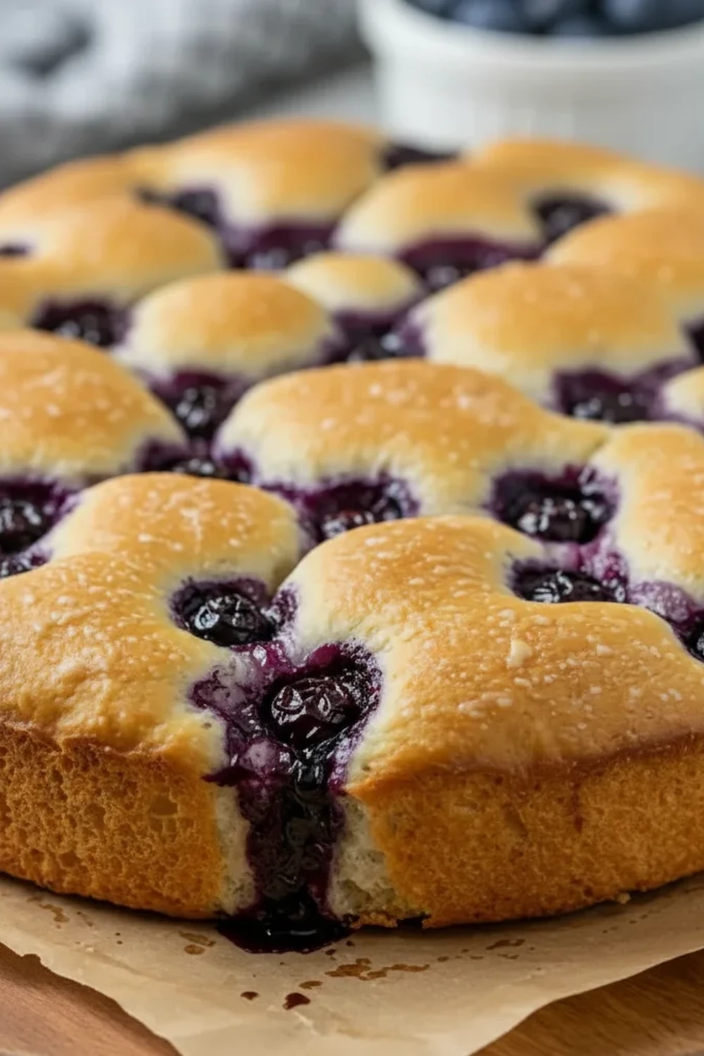 Blueberry Cottage Cheese Cloud Bread