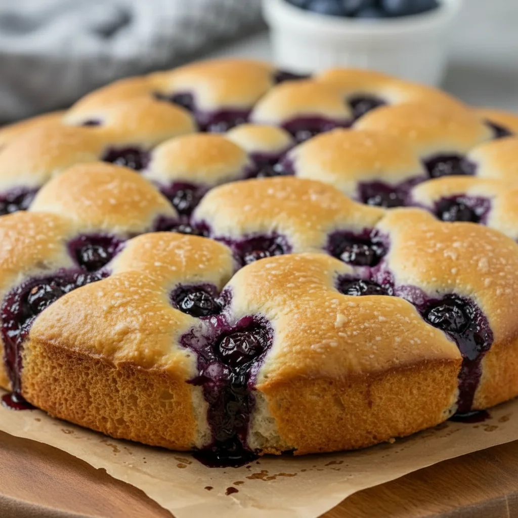 Blueberry Cottage Cheese Cloud Bread