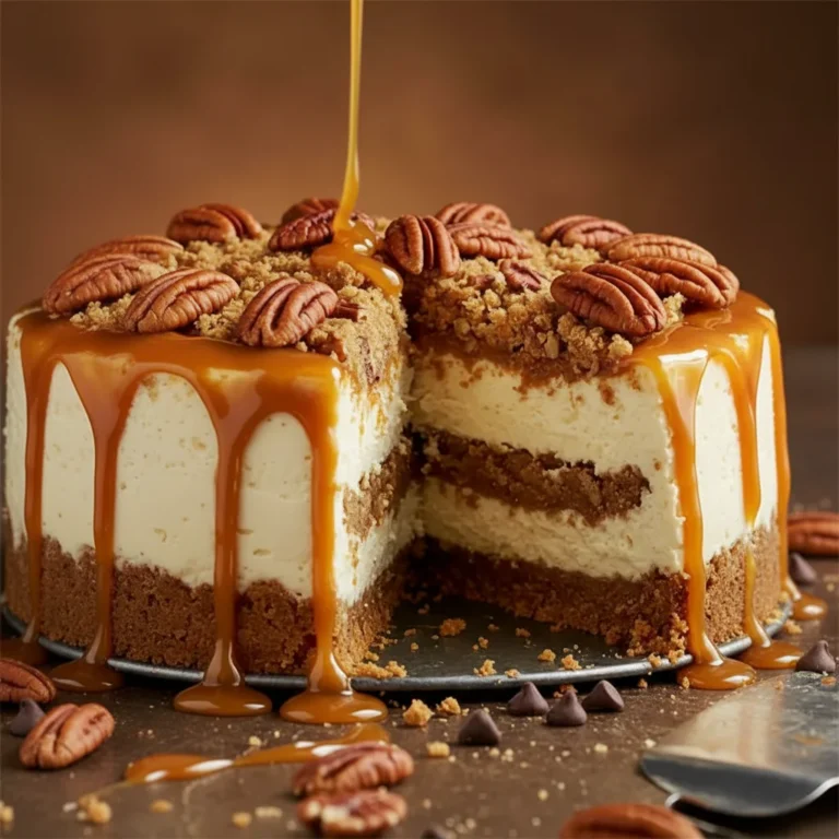 Butter Pecan Praline Poke Cake
