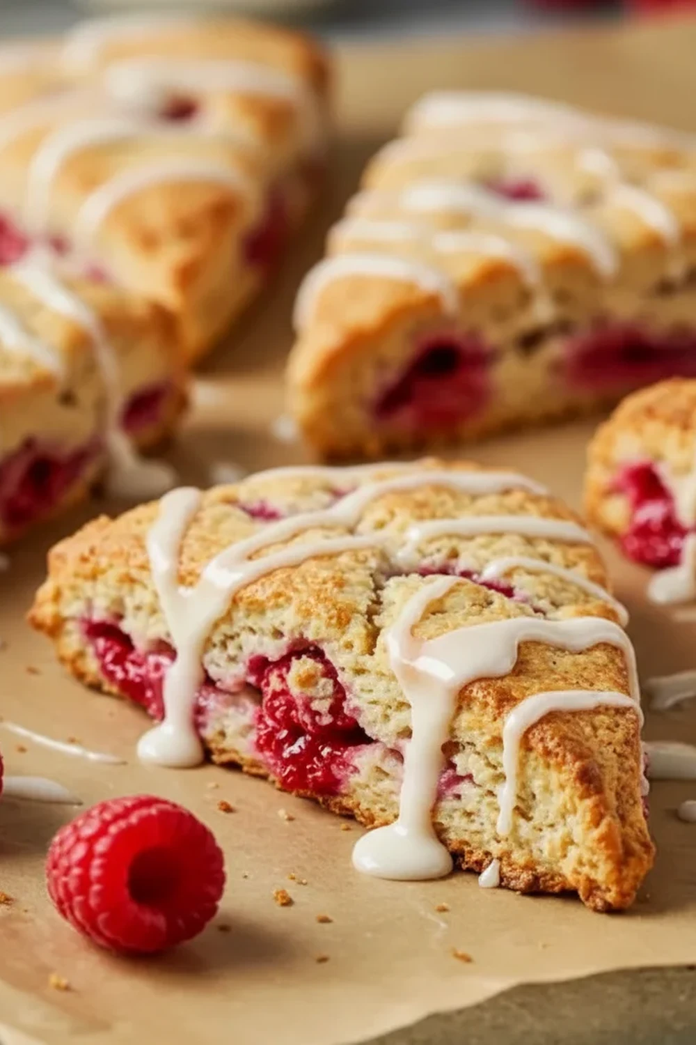 Lemon Raspberry Scones