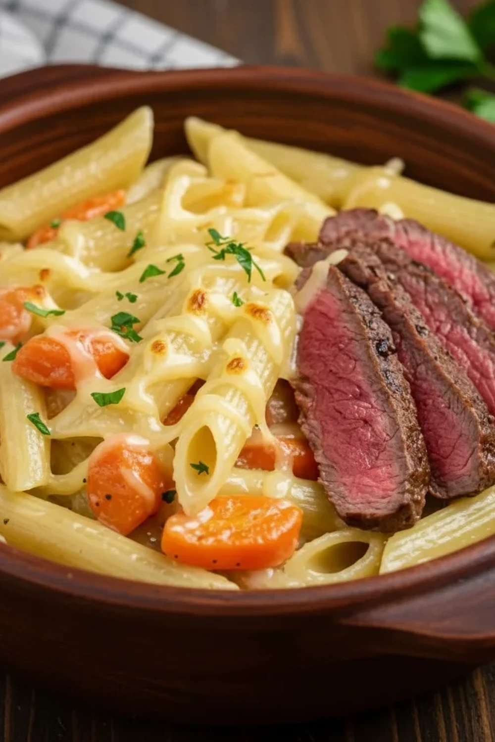 Philly Cheese Steak Pasta Recipe