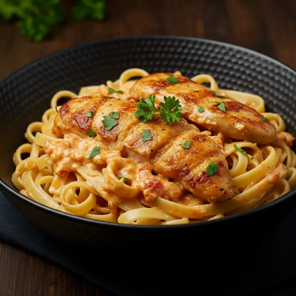 Creamy Cowboy Butter Chicken Linguine