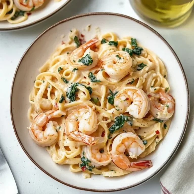 Creamy Tuscan Shrimp Linguine