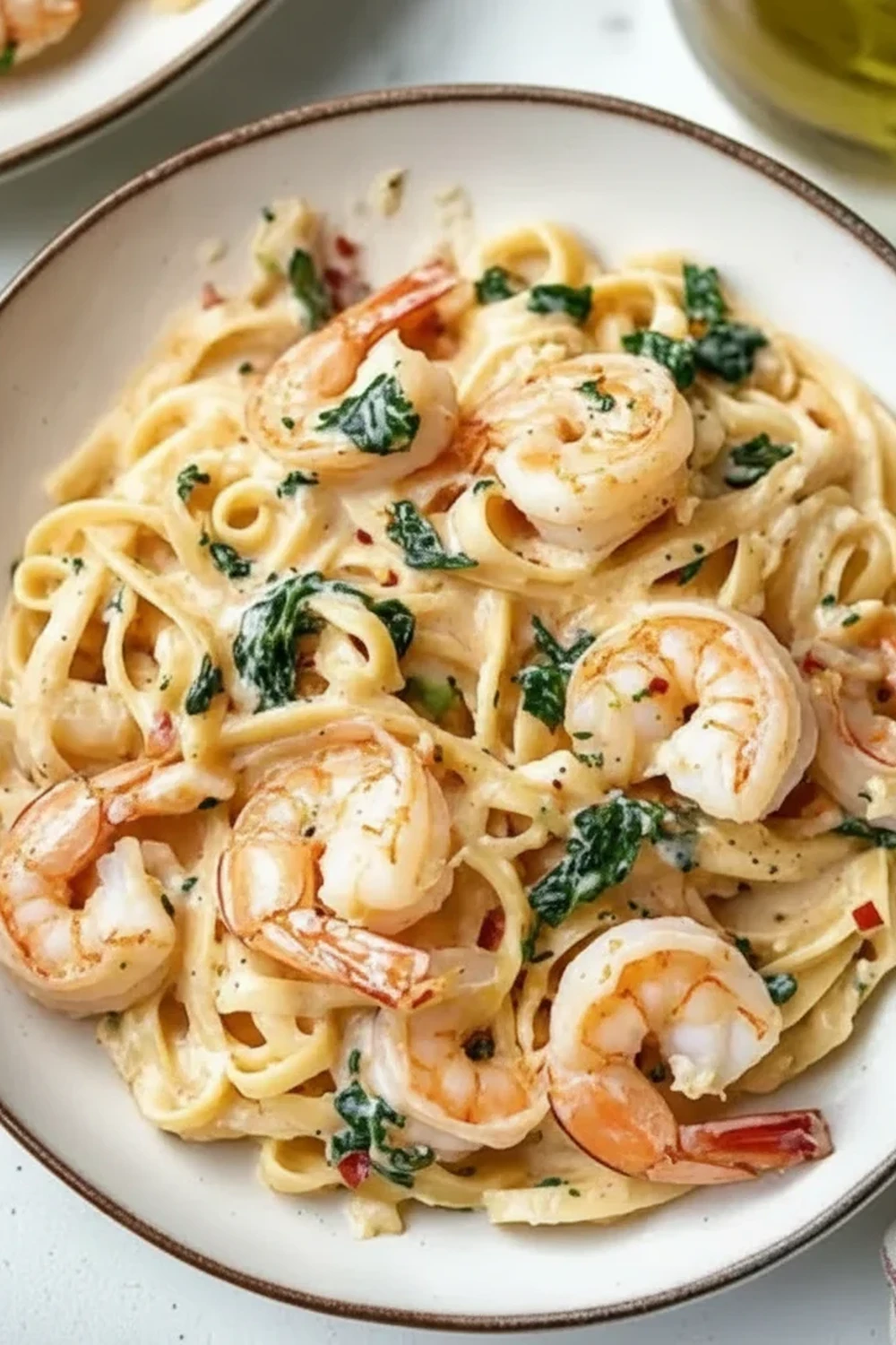 Creamy Tuscan Shrimp Linguine