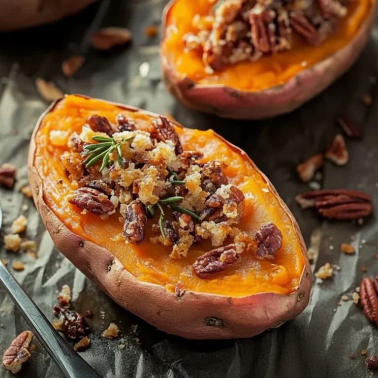 Creamy Twice Baked Sweet Potatoes