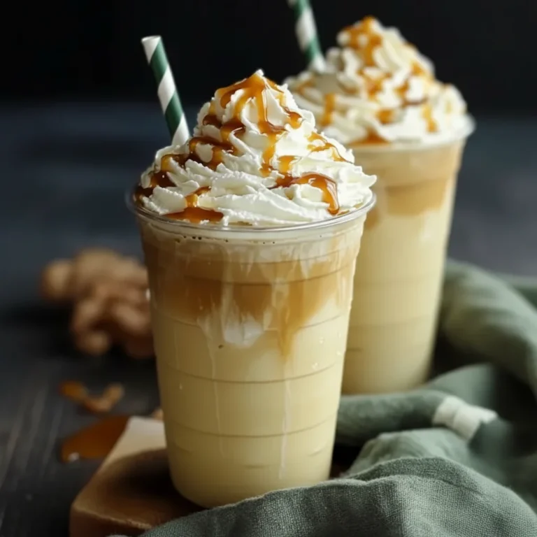 Creamy Vanilla Bean Frappuccino Drink