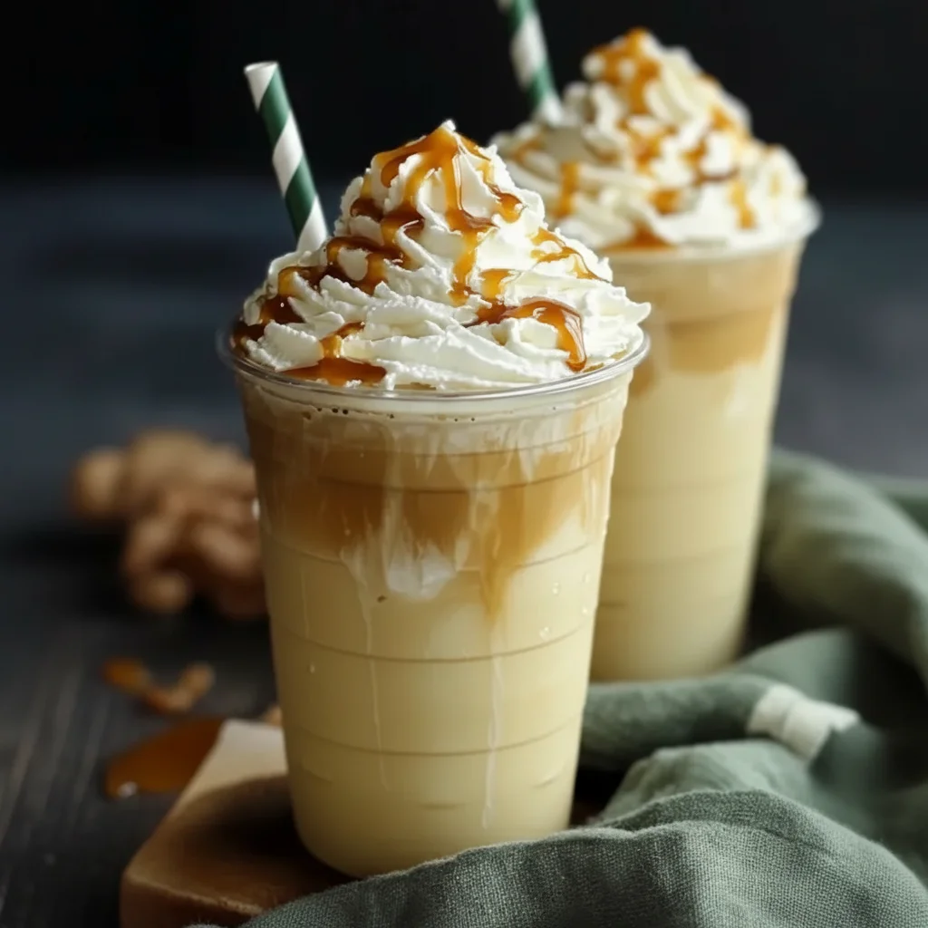 Creamy Vanilla Bean Frappuccino Drink