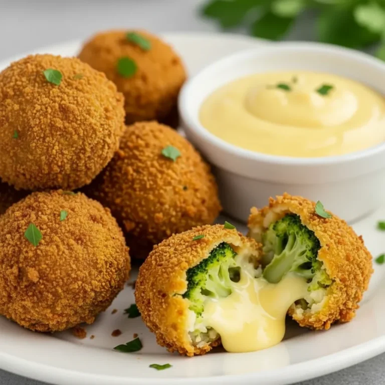 Crispy Baked Broccoli Cheese Balls