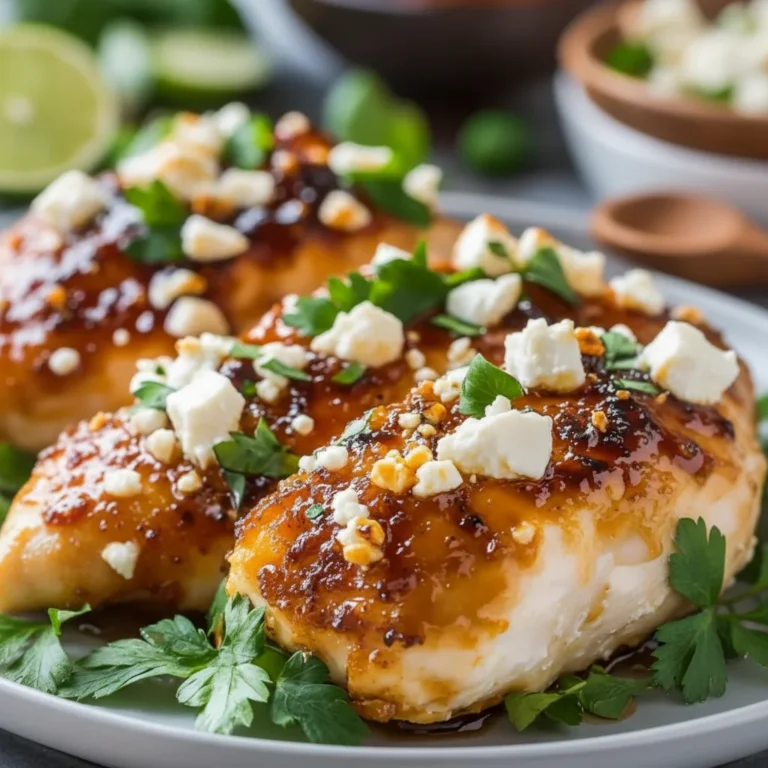 Crispy Hot Honey Feta Chicken