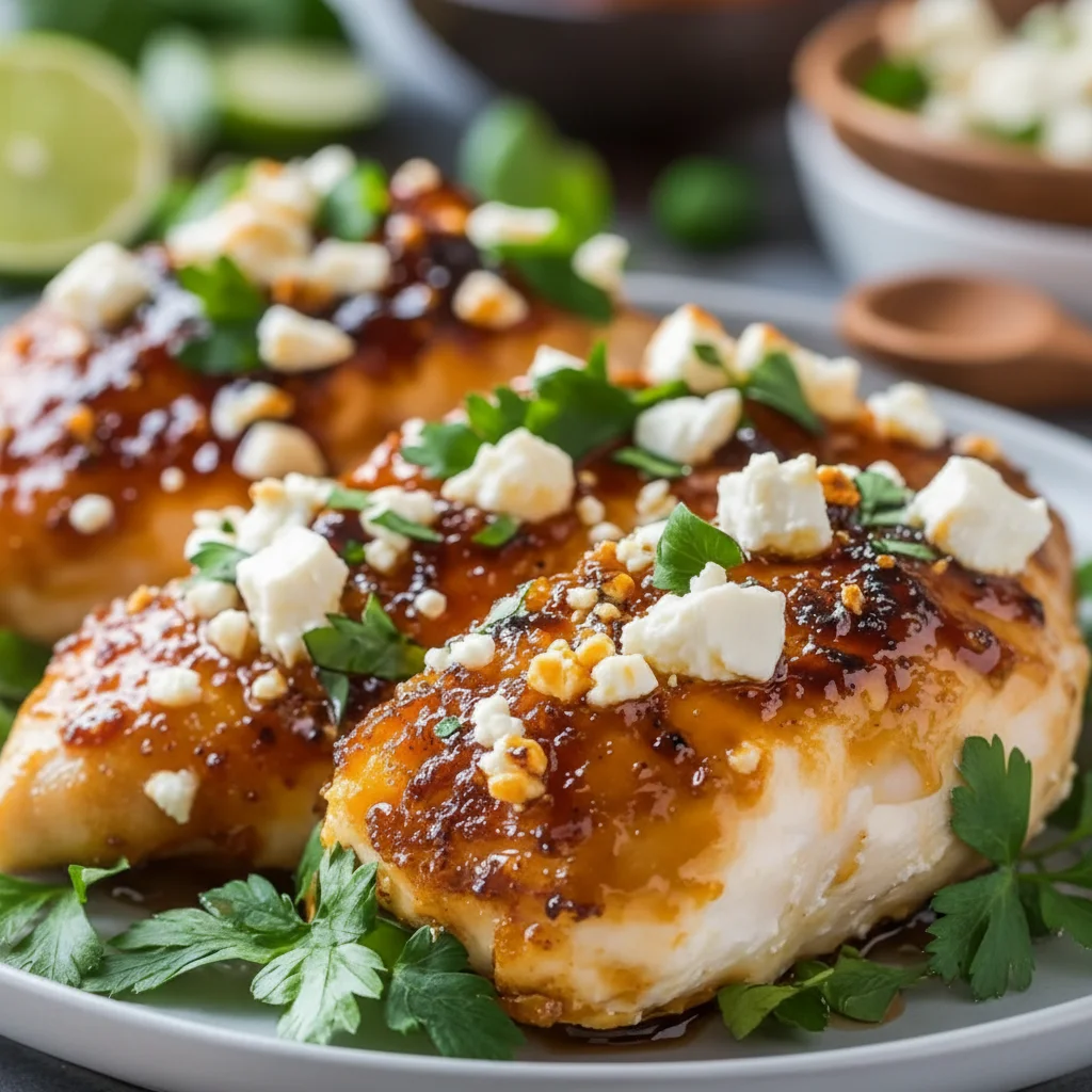 Crispy Hot Honey Feta Chicken