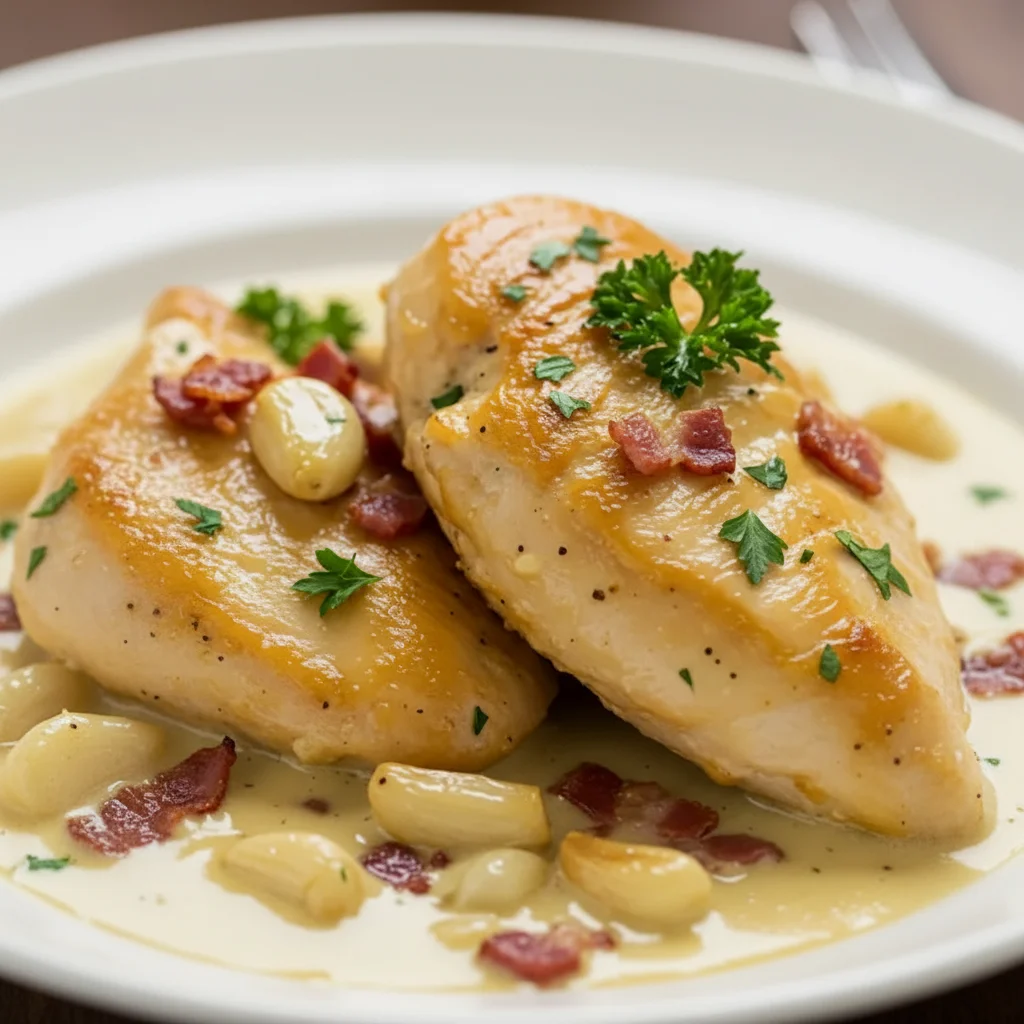 Crispy Parmesan Chicken Garlic Sauce