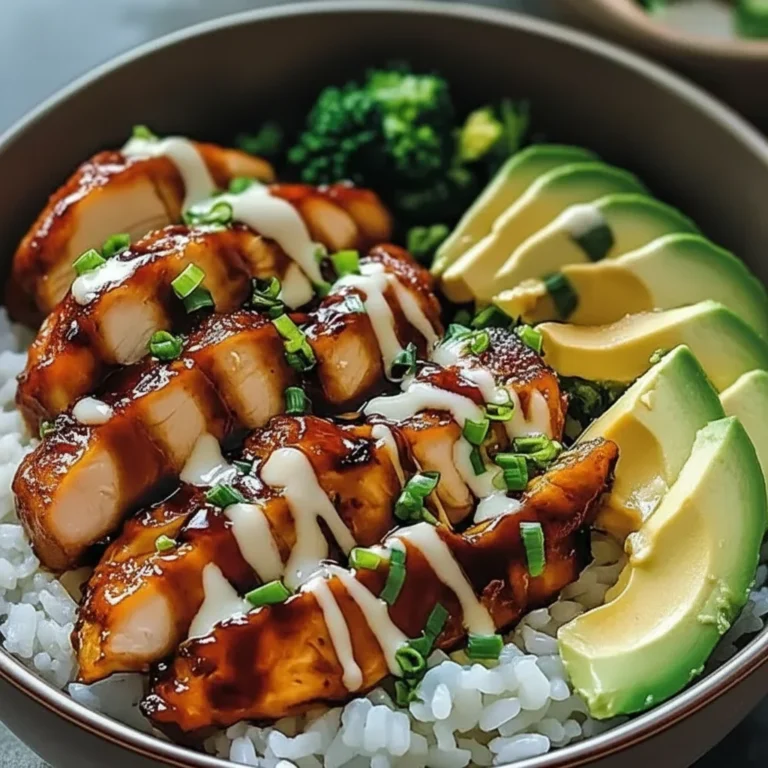 Flavorful Sticky Chicken Rice Bowl