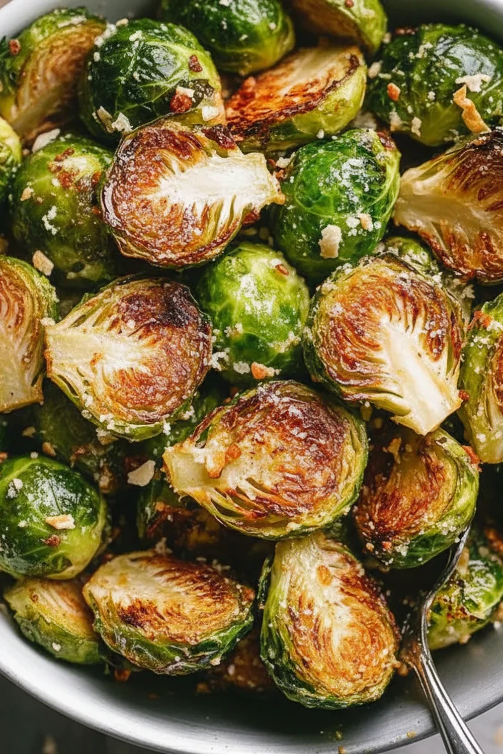 Garlic Parmesan Roasted Brussels Sprouts