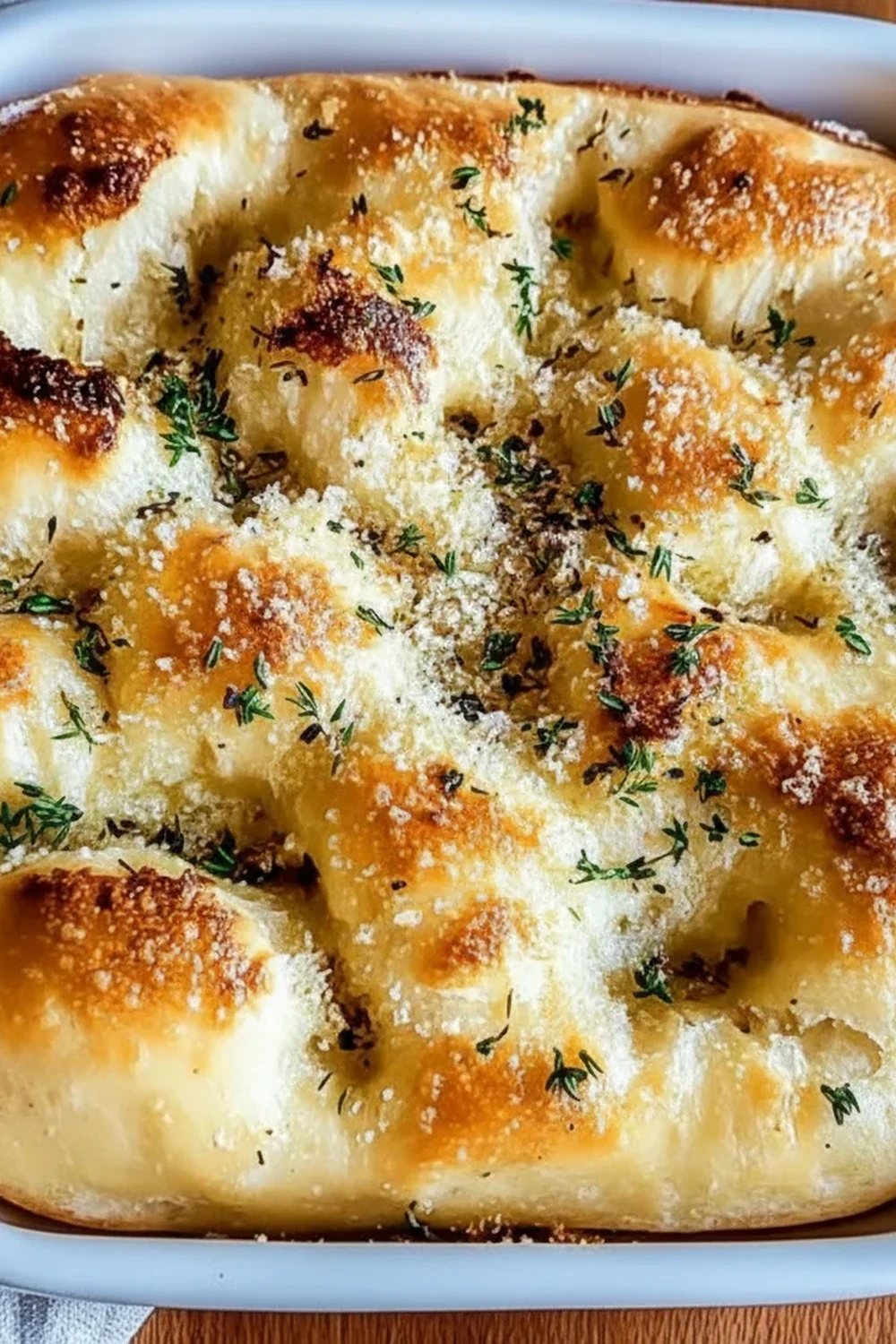Garlic Parmesan Focaccia Bread