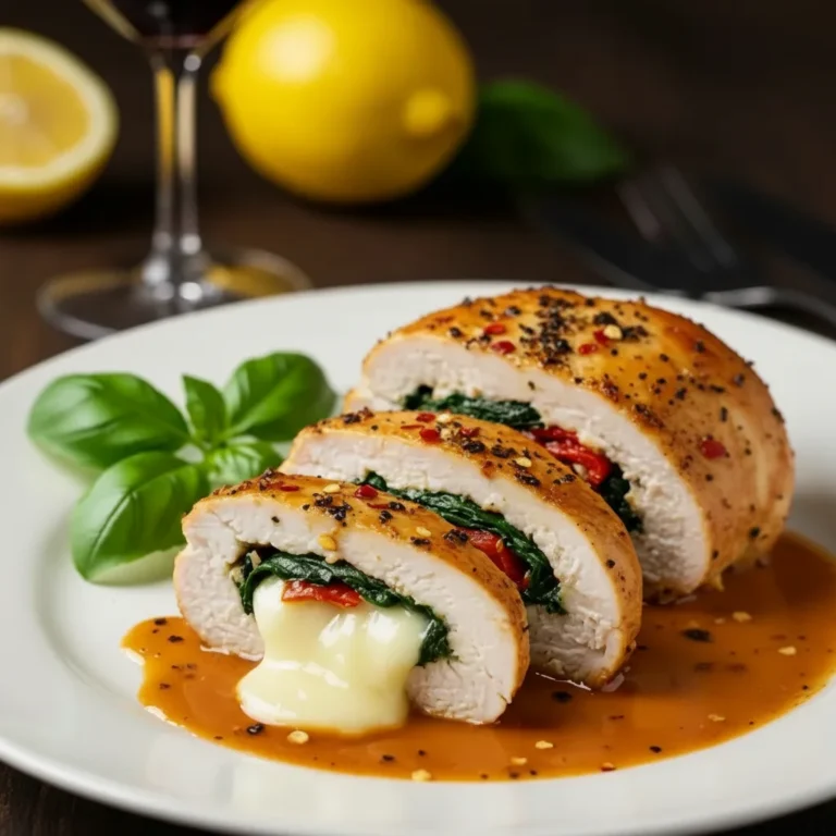 Mozzarella Stuffed Chicken Dinner