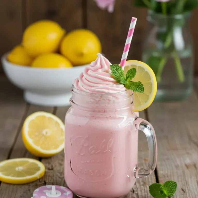 Refreshing Whipped Pink Lemonade