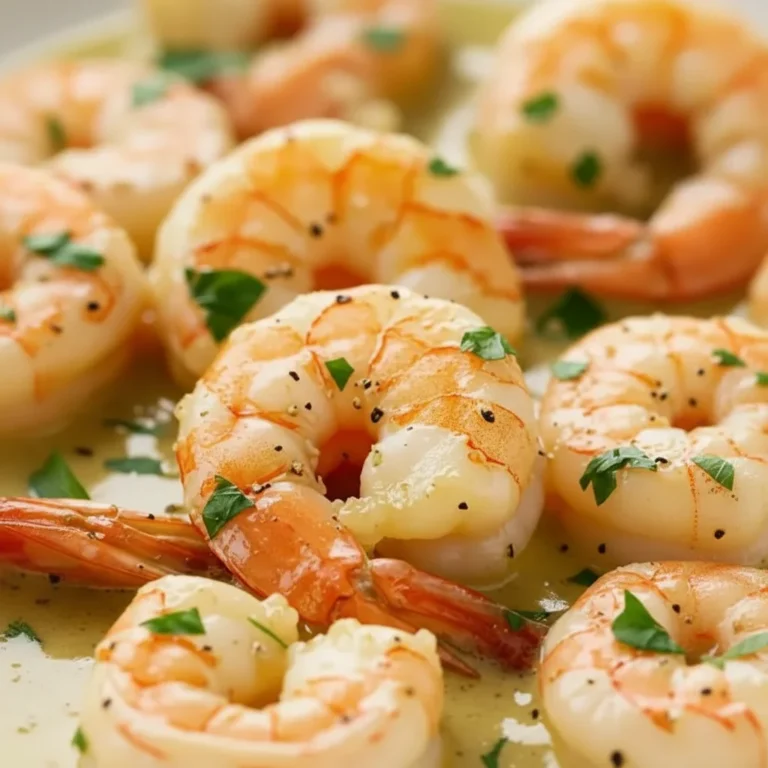 Rich Creamy Garlic Shrimp Dinner