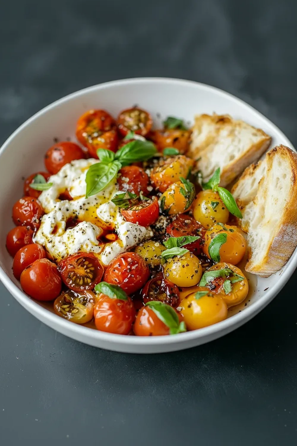 Roasted Tomatoes Burrata Balsamic