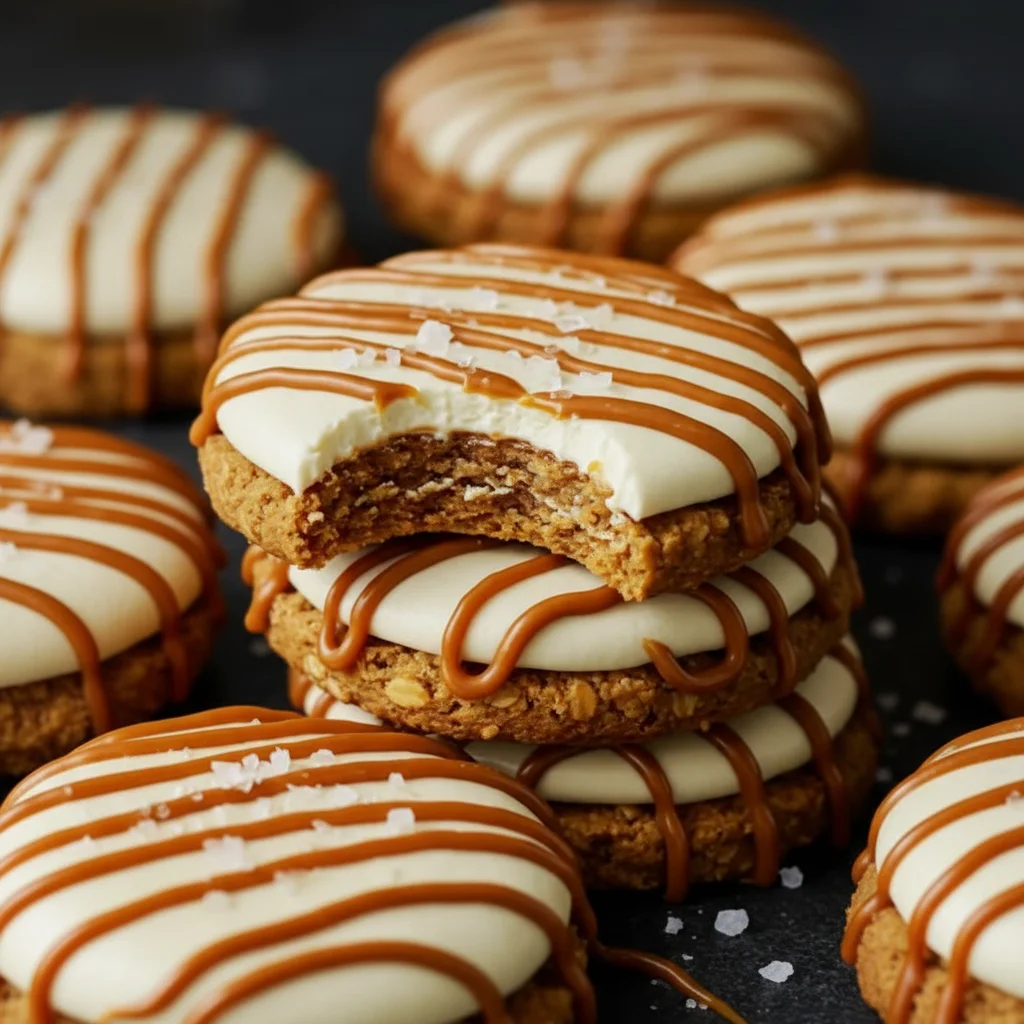Salted Caramel Cheesecake Cookies