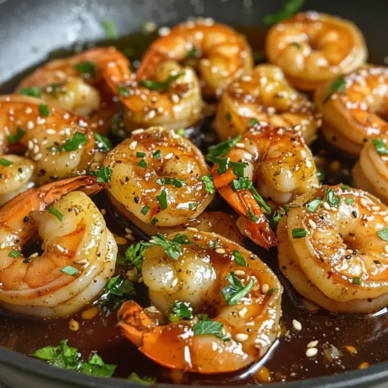 Savory Honey Garlic Shrimp Dinner