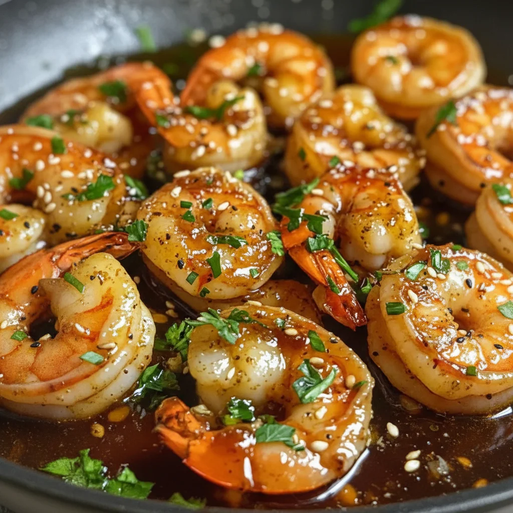 Savory Honey Garlic Shrimp Dinner