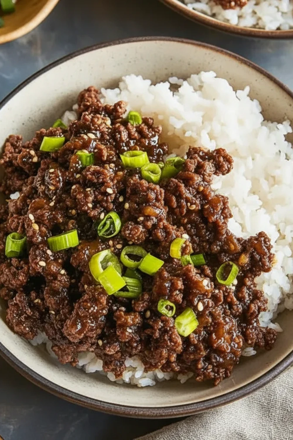 Korean Ground Beef Bowl