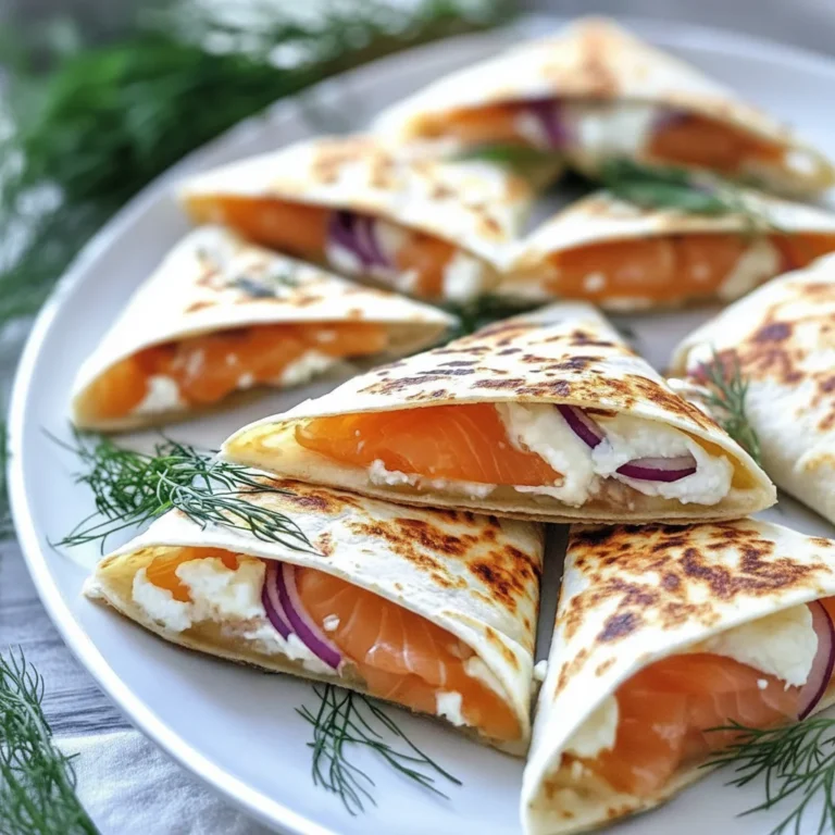 Smoked Salmon Mini Quesadillas Appetizer