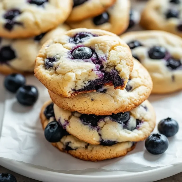 Soft Lemon Blueberry Cookies Dessert