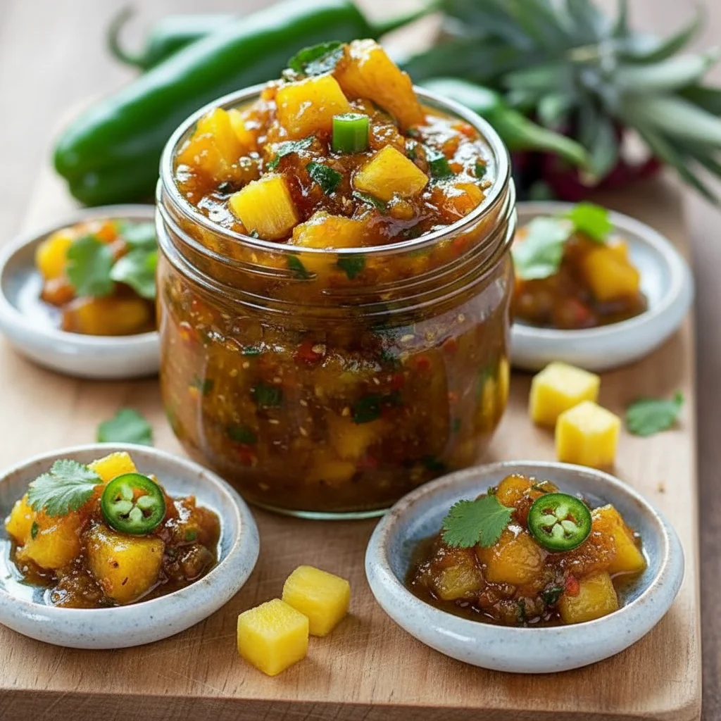 Spicy Pineapple Jalapeño Chutney