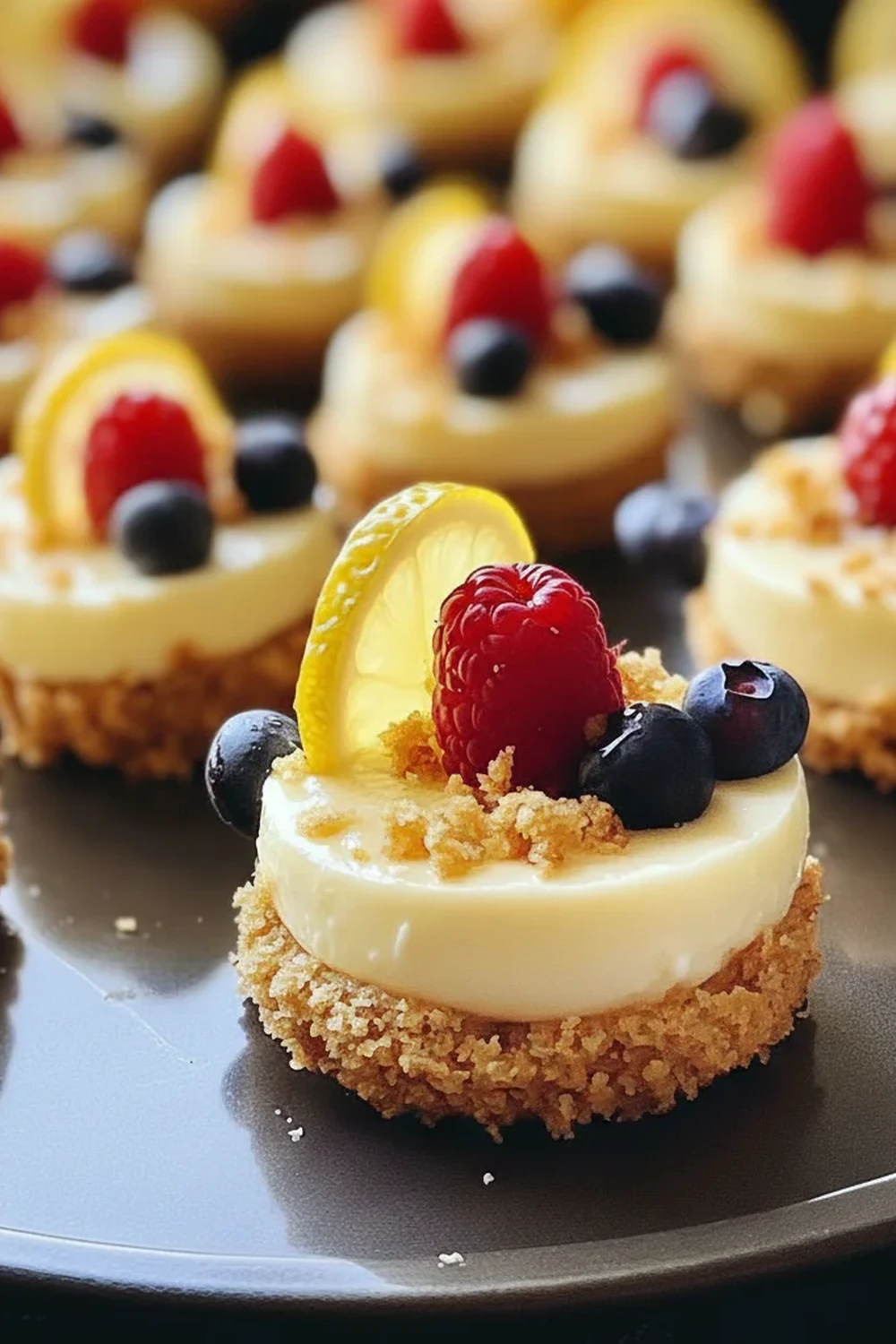 Mini Lemon Cheesecake Bites
