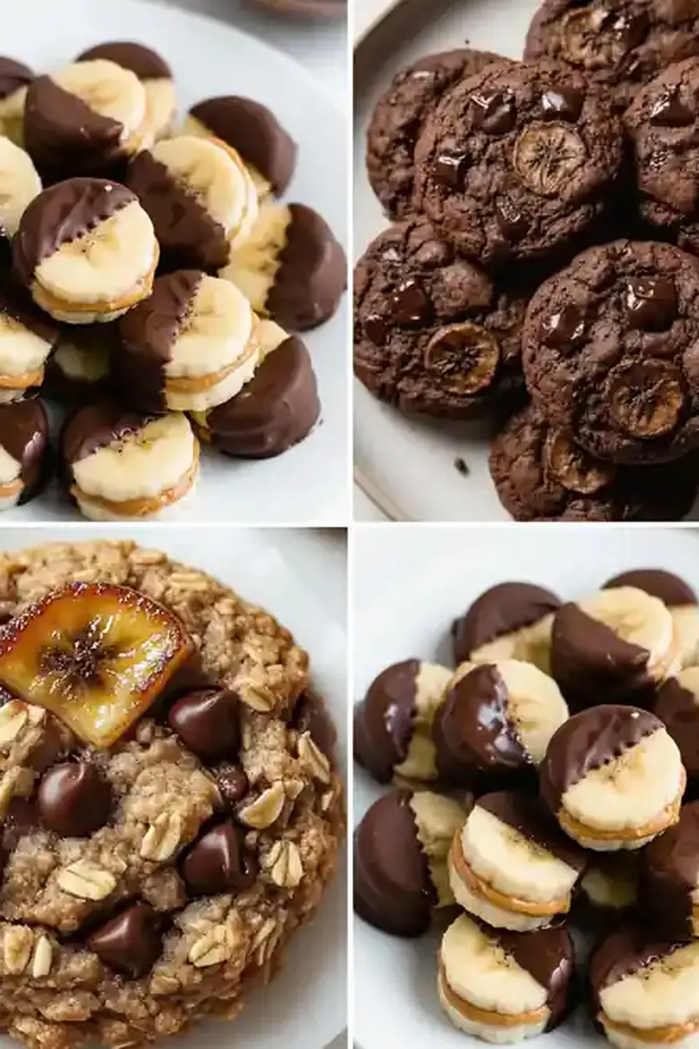 3-Ingredient Gluten-Free Chocolate Banana Cookies (Sugar-Free)