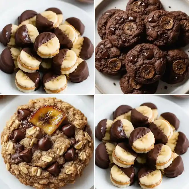 3-Ingredient Gluten-Free Chocolate Banana Cookies (Sugar-Free)