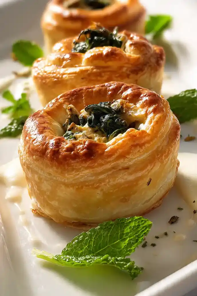 Chicken & Spinach Puffs