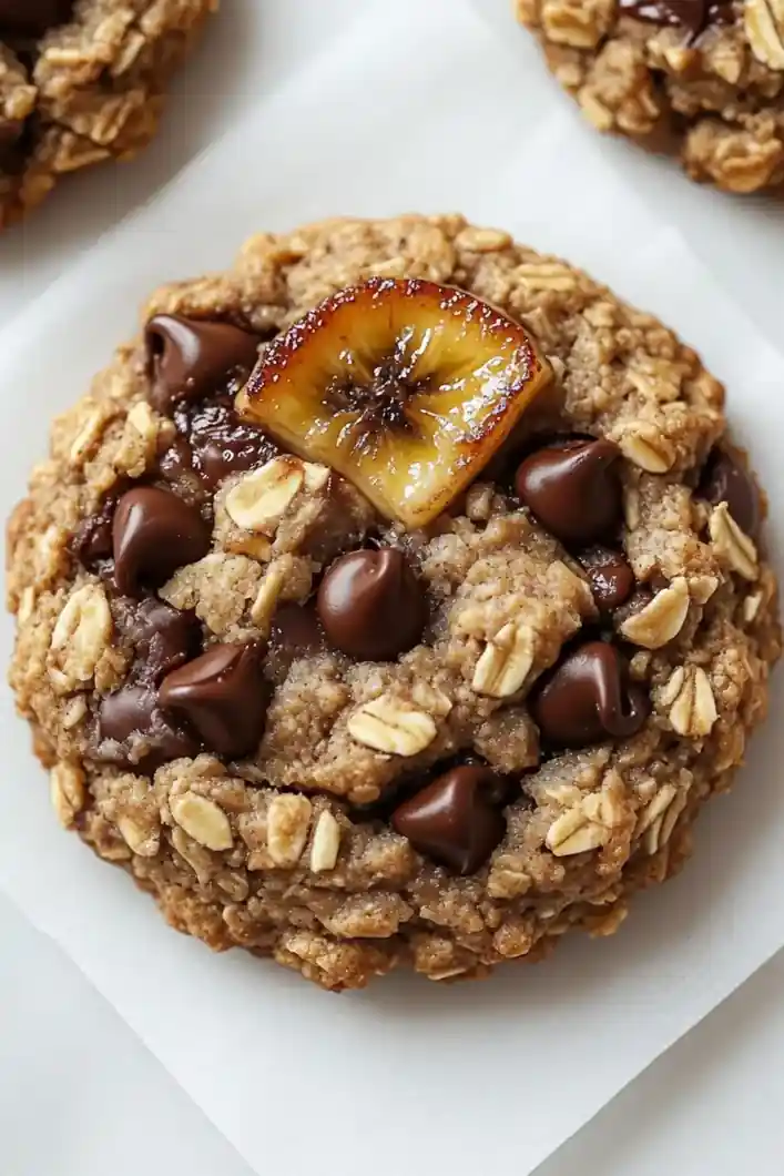 Chocolate Chip Banana Oat Cookies