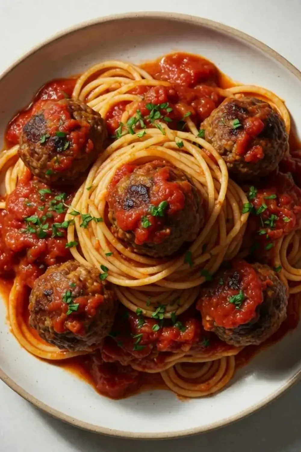 Classic Italian Spaghetti & Meatballs in Tomato Sauce