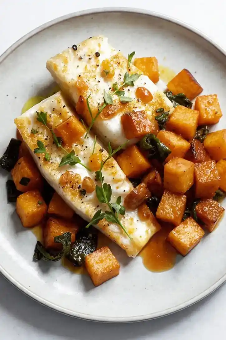 Cod and Sweet Potato Tray Bake