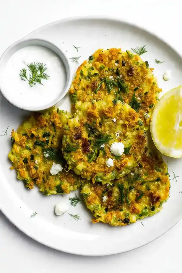Courgette and Dill Fritters