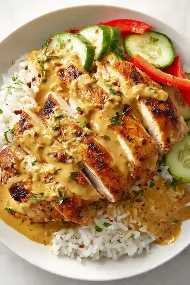 Creamy Dijon Cajun Chicken and Rice