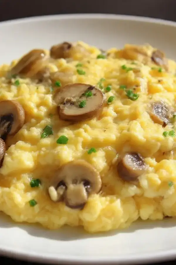 Creamy Mushroom and Herb Scramble