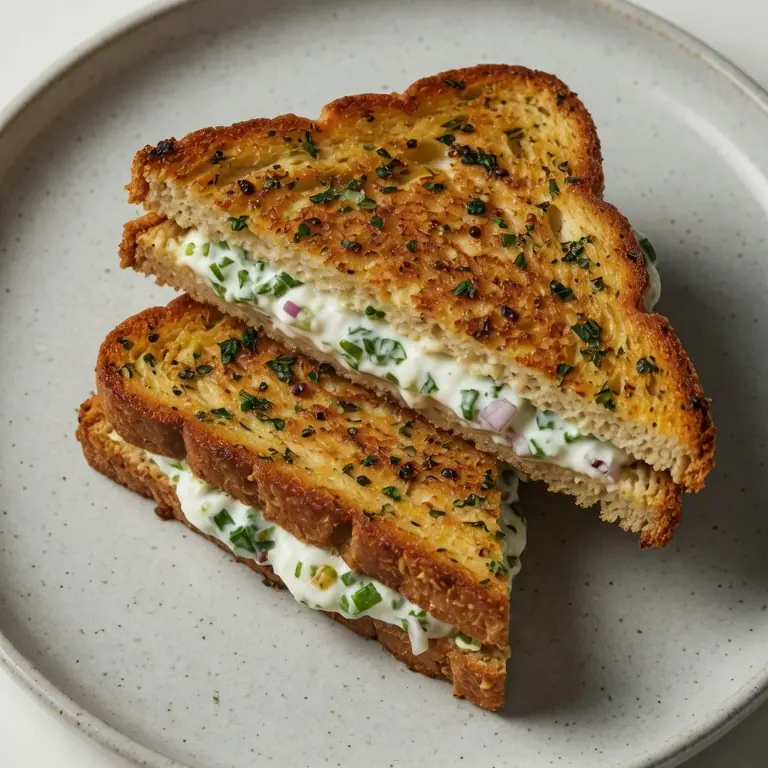 Crispy Indian Dahi Toast (Easy Yogurt Sandwich)