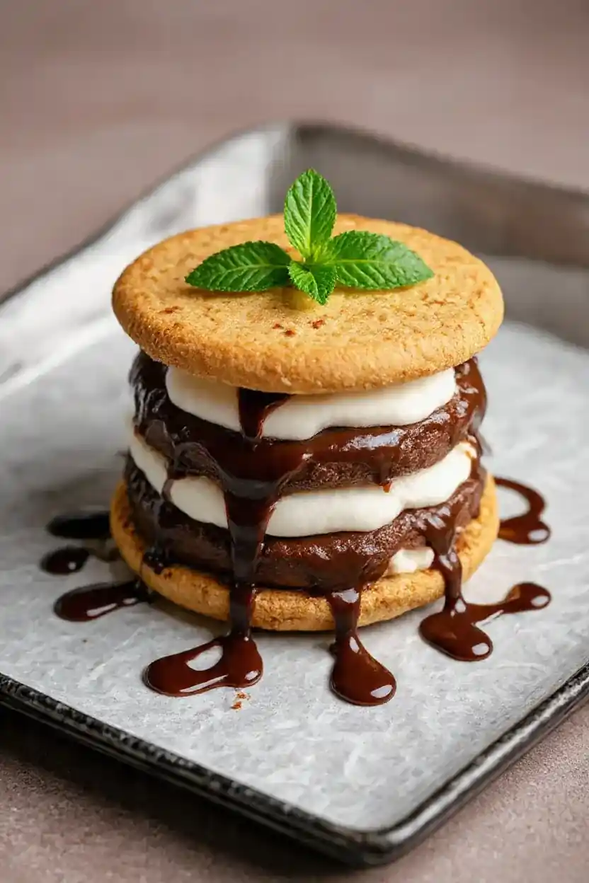Double Chocolate Mint S'mores
