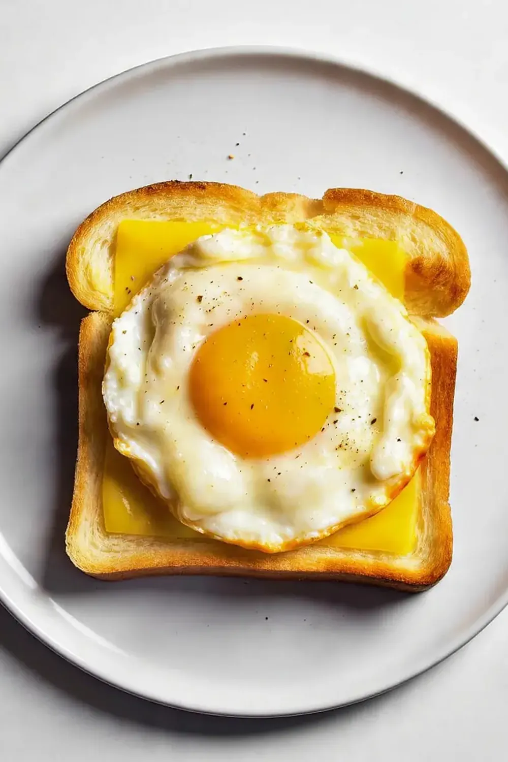 Easy 5-Minute Air Fryer Egg & Cheese Toast