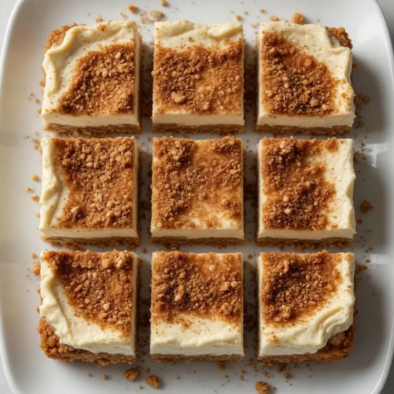Easy No-Bake Keto Churro Cheesecake Bars