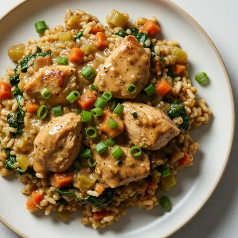 Healthy Smothered Chicken And Rice Casserole