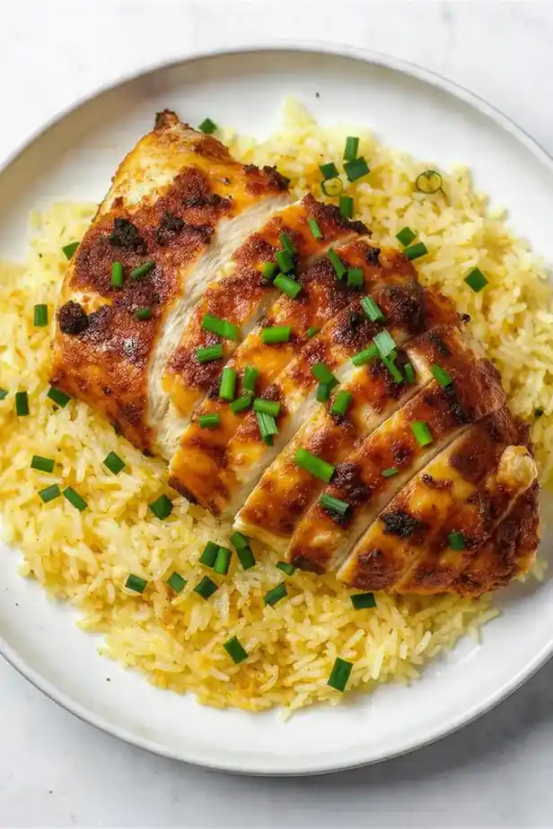Herby Chive and Parsley Cajun Chicken and Rice