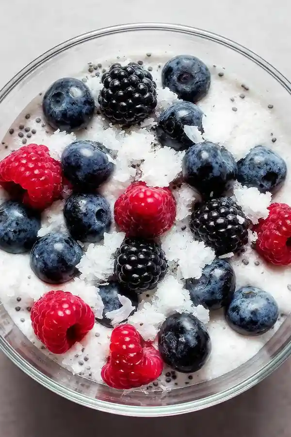 Keto Berry Chia Pudding