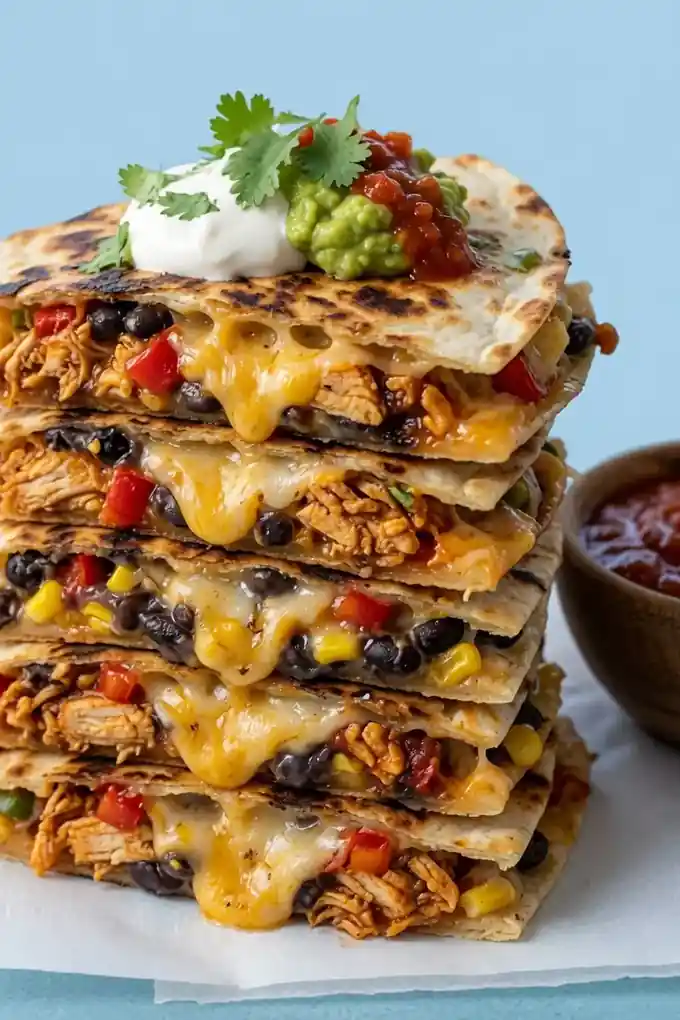 Loaded Chicken Quesadillas