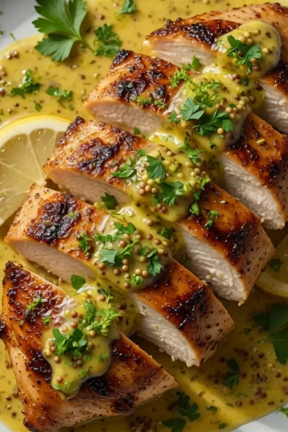 Pan-Seared Chicken with Zesty Lemon Mustard Sauce